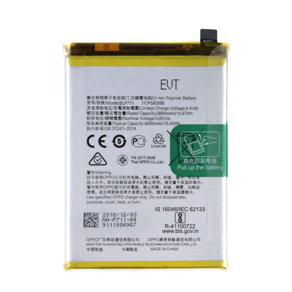 Thay pin Oppo A1k