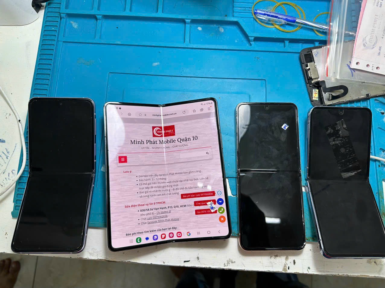 Thay cáp gập sườn Samsung Z Flip 4 tại Minh Phát Mobile HCM - Bạc Liêu https://minhphatmobile.vn/
