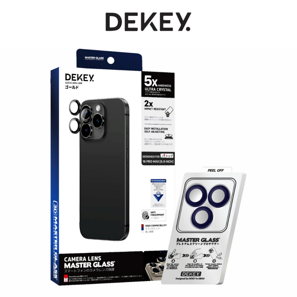 Kính bảo vệ Camera Dekey 16 pro/iPhone 16 Pro Max