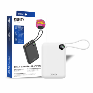 Sạc dự phòng Dekey 22.5W - 10.000mAh Trắng